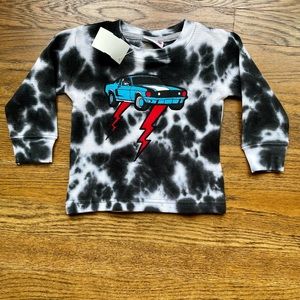 Mish Boys tie dye cars shirt, NWT size 12 months